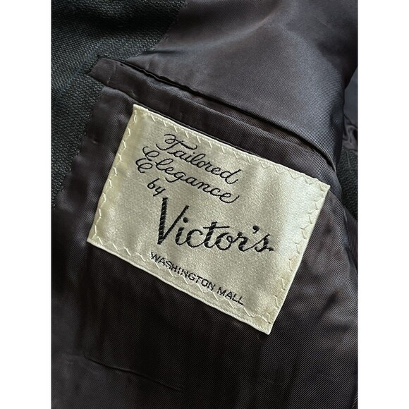 Vintage Tailored Elegance by Victors Washington Mall Suit 43R Mens Pin Striped - Picture 7 of 15